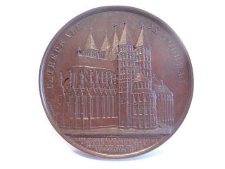Rare Architecture Medal By Wiener - Tournai Cathedral photo