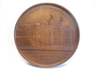 Rare Architecture Medal By Wiener - Prison At Louvain photo