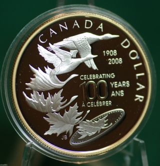 2008 Canada Silver Special Edition Dollar - Royal Canadian Centennial photo