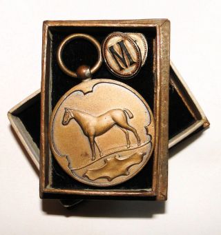 Ant.  Dutch Bronze Horse Medal Won In Class L And M 1922 photo