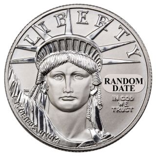 Random Date 1997 - 2015 $50 1/2 Oz Platinum Eagle Uncirculated Coin Sku26160 photo