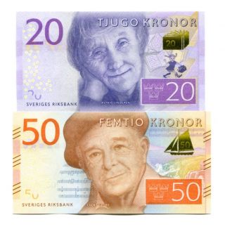 Sweden 20 50 Kronor Nd (2015) P - Unc photo
