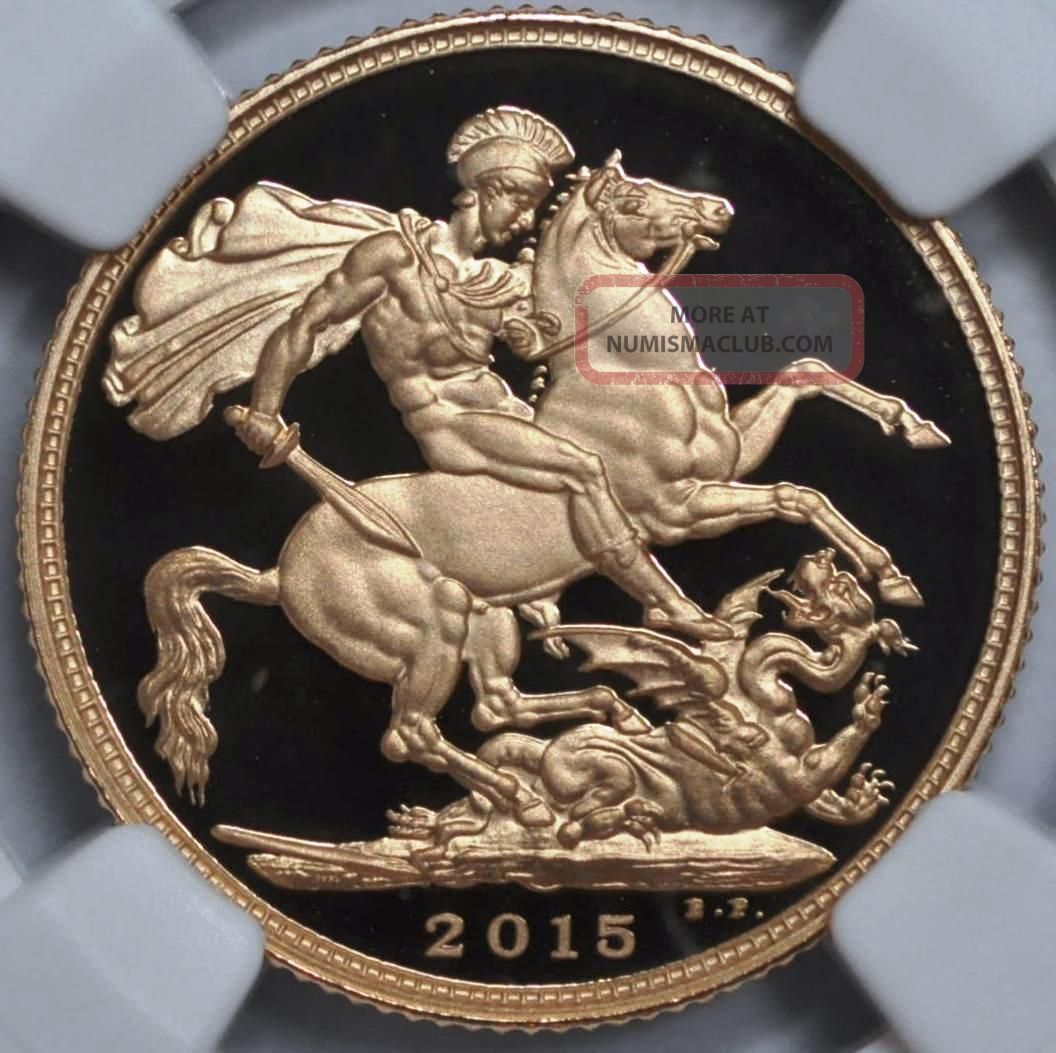 2015 Uk 1sov Gold Proof Sovereign Ngc Pf70 Ultra Cameo Mintage: 9, 800