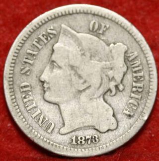 1873 Philadelphia Nickel Three Cent Coin photo