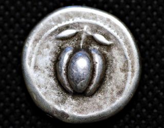Greece Silver.  Milos.  V Century Bc.  The Apple.  Museum Res.  Coin photo