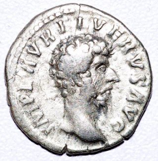 Authentic Lucius Verus - Roman Coin,  Ar Silver Denarius - Rv.  Providentia - C309 photo