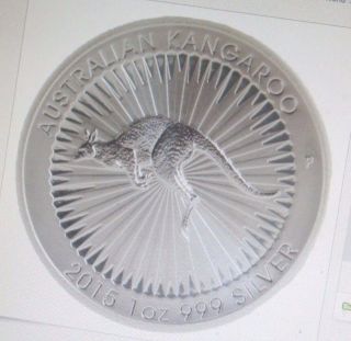 2015 Australia Kangaroo By Perth 1 Oz.  999 Silver Coin Bu photo