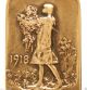Children Of Wwi Soldiers - Splendid Antique Art Medal Dated 1918 Signed Charlier Exonumia photo 1