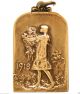 Children Of Wwi Soldiers - Splendid Antique Art Medal Dated 1918 Signed Charlier Exonumia photo 2