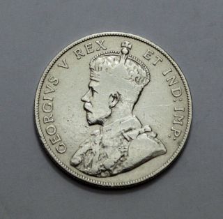 1911 Rare Canada Silver 50 Cents,  F,  50c,  Half Dollar, photo