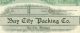 Bay City Packing Co.  Green Stock Certificate Stocks & Bonds, Scripophily photo 3