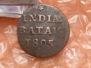 Netherlands Indies India Batav 1/2 Stuiver 1805 2 photo
