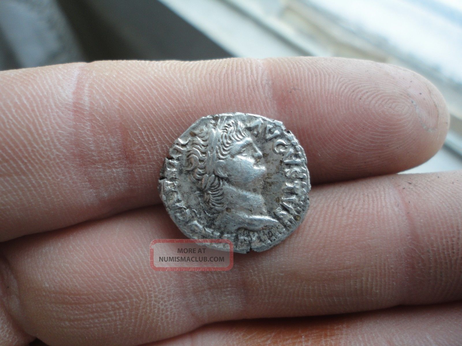 Ancient Roman Silver Ar Denarius Coin Nero Caesar 64 - 65 Ad