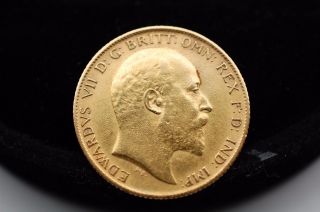 1905 British Half Sovereign Gold Coin - Great Details photo