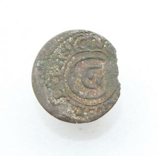 Sweden Livonia.  Solidus Schilling Silver Coin (ocr) photo