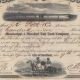 1863 Mississippi And Missouri Railroad Company.  Issued/signed/cancelled. Transportation photo 1