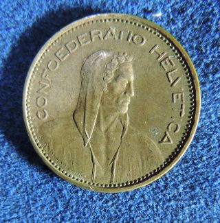 Switzerland Swiss Schweiz 5 Francs 1965 B William Tell Silver Coin photo