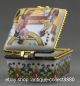 45mm Chinese Colors Porcelain Three Woman Play Chess Vogue Jewelry Box Coins: Ancient photo 5