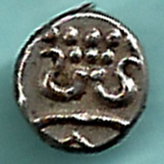 Travancore State - Silver Small Fanams - Rarest Silver Coin Very Small photo