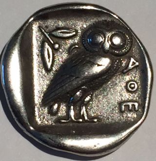 Attica Athens Tetradrachm Around 300 Bc Ancient Silver Coin Owl & Athena photo