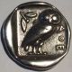 Attica Athens Tetradrachm Around 300 Bc Ancient Silver Coin Owl & Athena Coins: Ancient photo 7