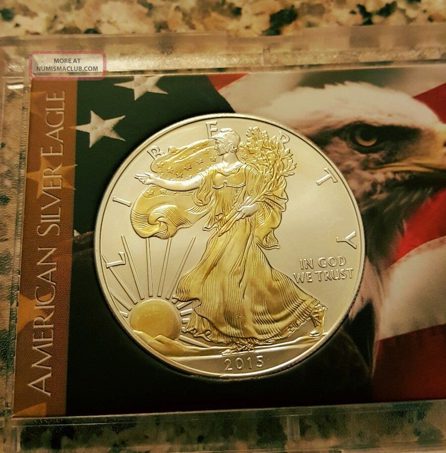 thumbnail image 2 of 2024 American Silver Eagle – 1 Oz .999 Silver With 24KT Gold Accent – U.S. Mint Box 2 of 5