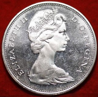 Uncirculated 1965 Silver Canada $1 Dollar Foreign Coin S/h photo