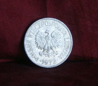 Poland 20 Groszy 1972 World Coin Ya47 Polska Eagle Wings Open Polish Europe photo