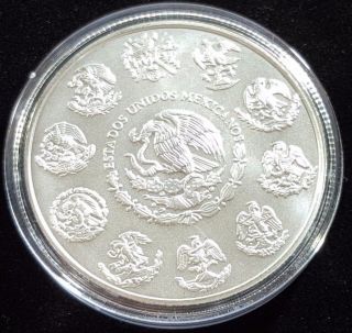 2014 1 Oz Silver Mexican Libertad Coin - Brilliant Uncirculated In Airtite photo