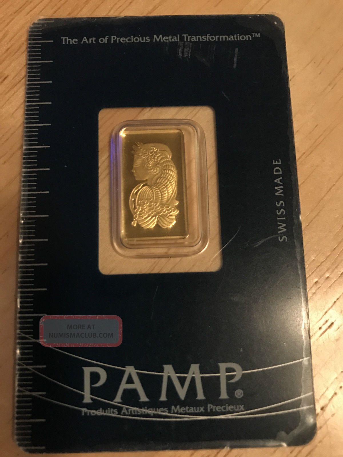 2. 5 Gram Gold Bar - Pamp Suisse Lady Fortuna Veriscan (a)