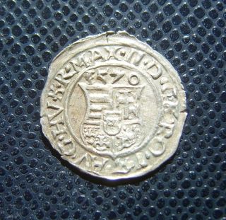 Hungary / Maximilian Ii.  - Miksa / Silver Denar / 1570 K - B photo