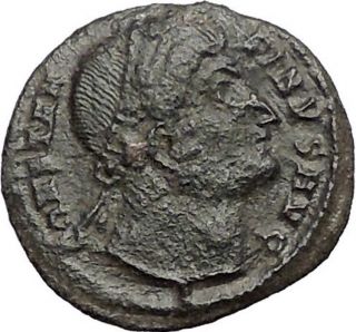 Constantine I The Great Heaven Gazing Very Rare Ancient Roman Coin I56107 photo