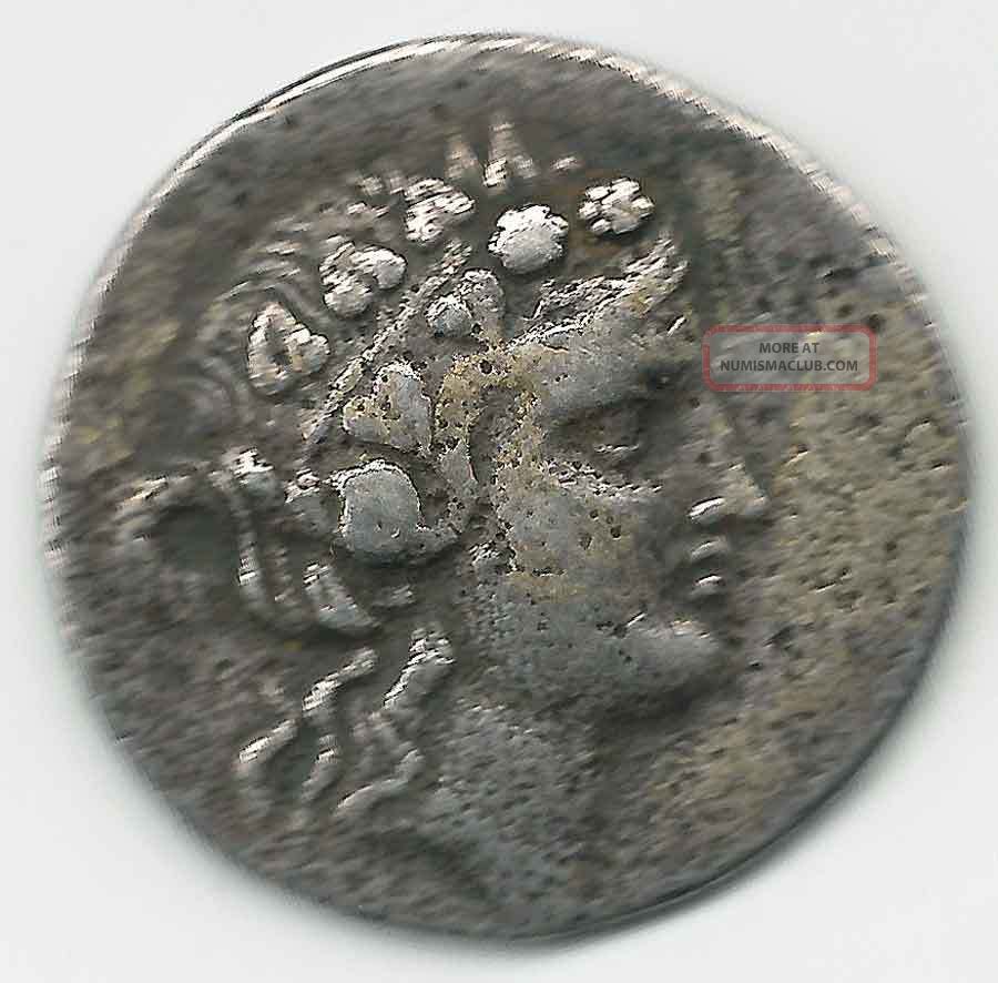 Thracian Islands Thasos.  (c168 - 148 Bc) Ar Tetradrachm Head Of Young Dio Coins & Paper Money photo