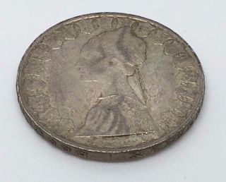 1959 Italy Silver 500 Lire Coin photo