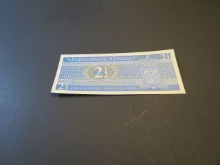 Netherlands Antilles 2 1/2,  2.  5 Gulden 1970 Unc P.  21 photo