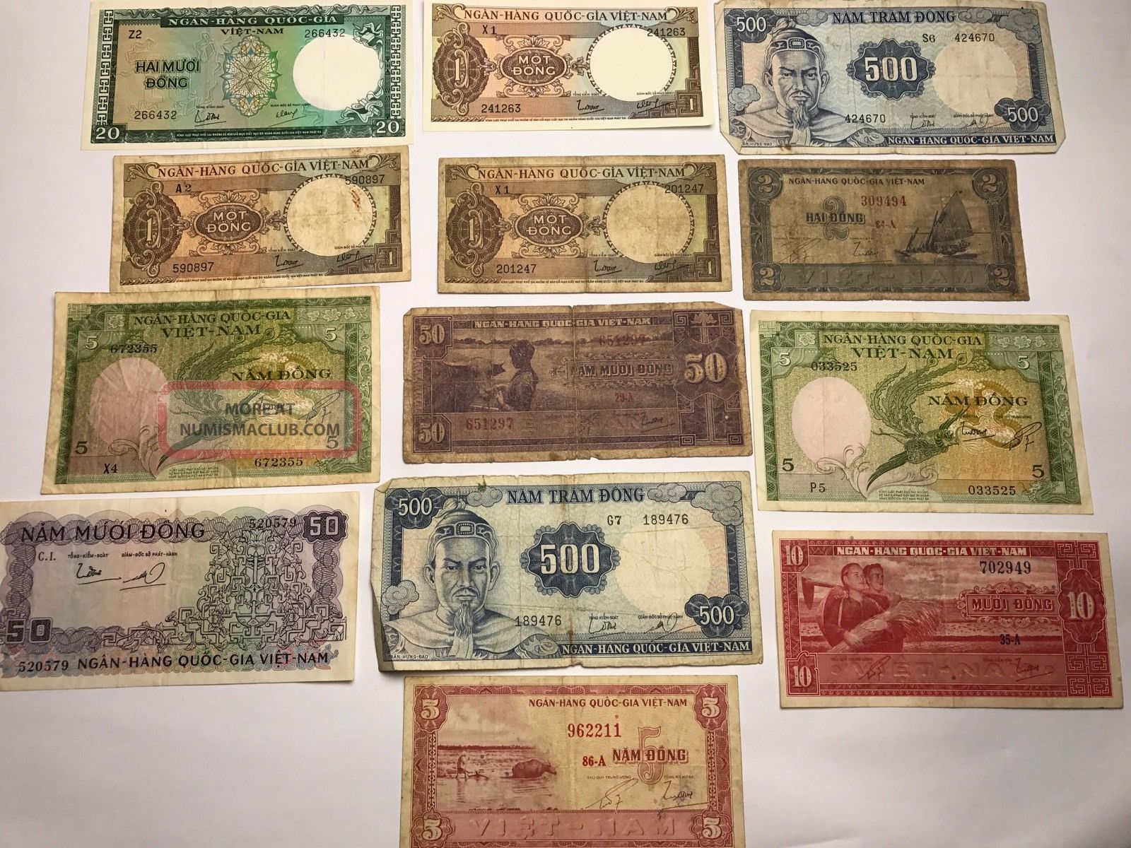 Old Vietnamese Money Viet - Nam Paper Money Asia photo