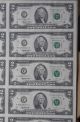 2 Dollar Bill 1995 Series - Uncut Sheet Of 16 Small Size Notes photo 5