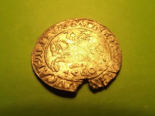 Poland Lithuania 1560 1/2 Grosz Zygmunt Ii August Medieval Silver Coin Wilno photo