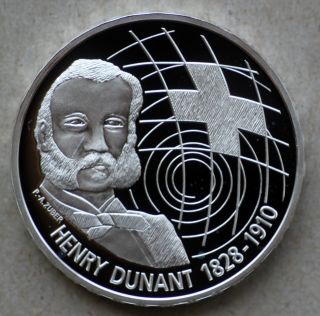 2010 Switzerland 20 Francs,  Comm. ,  Proof,  Silver,  Henry Dunant photo