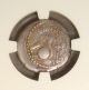 Julius Caesar (died 44 Bc) Ancient Roman Silver Denarius Ngc Vg Bankers Marks Coins: Ancient photo 1