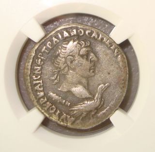 Ad 98 - 117 Phoenicia,  Tyre Trajan Ancient Roman Silver Tetradrachm Ngc Choice F photo