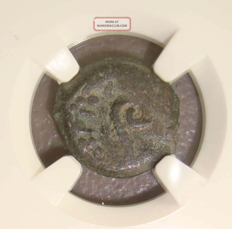 Ad 26 - 36 Pontius Pilate Struck Under Tiberius Ancient Roman Prutah Ngc Coins: Ancient photo