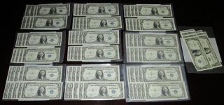 One Hundred (100) 1935a $1 Crisp Unc Sequential Silver Certificates photo