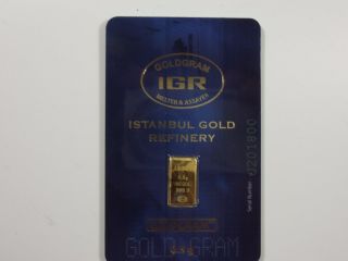 1/2 Gram Gold Bar - Istanbul Gold Refinery photo
