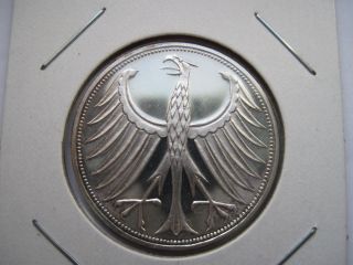 Germany Federal Republic Silver 5 Mark Proof 1968 - G photo