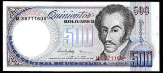 World Paper Money - Venezuela 500 Bolivares 1995 Serie M8 P67e @ Crisp Xf photo