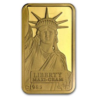 5 Gram Statue Of Liberty Credit Suisse Gold Bar - Sku 45922 photo