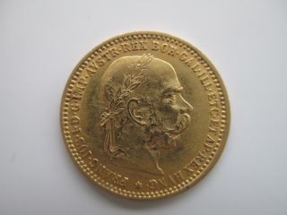 1896 Austria 10 Corona Gold Coin. photo