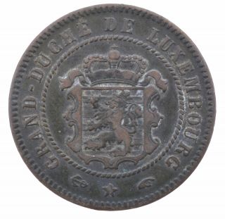 1855 Luxembourg 5 Centimes Coin Grand Duche De Luxembourg See Hd Photos photo