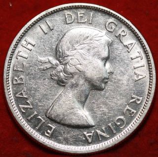 1957 Canada Silver 1 Dollar Foreign Coin S/h photo